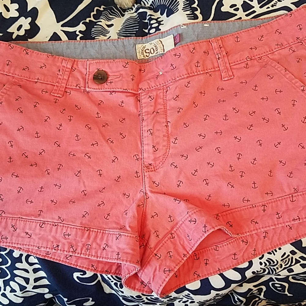 pink anchor shorts